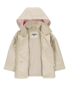 Toddler Ruffle Trench Coat - Khaki, image 3 of 5 slides
