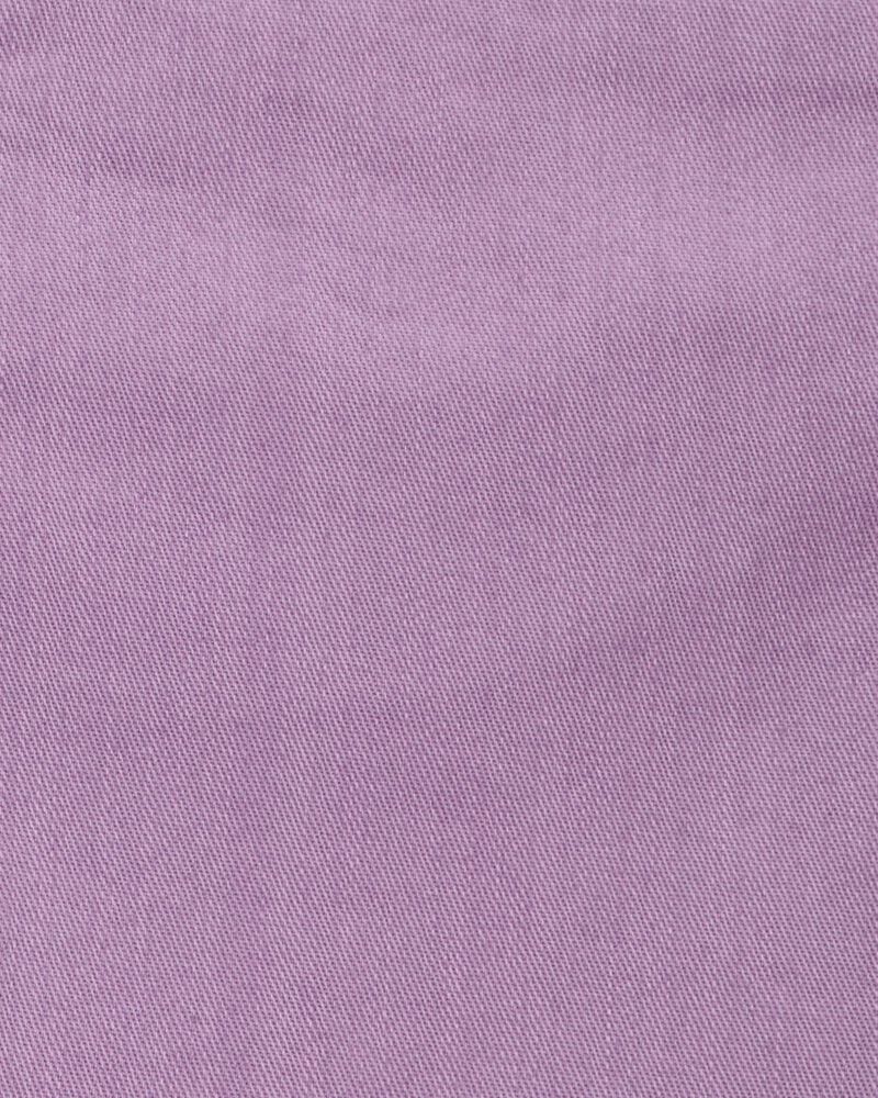 Kid Iconic Raw Hem Shorts - Purple, image 3 of 4 slides