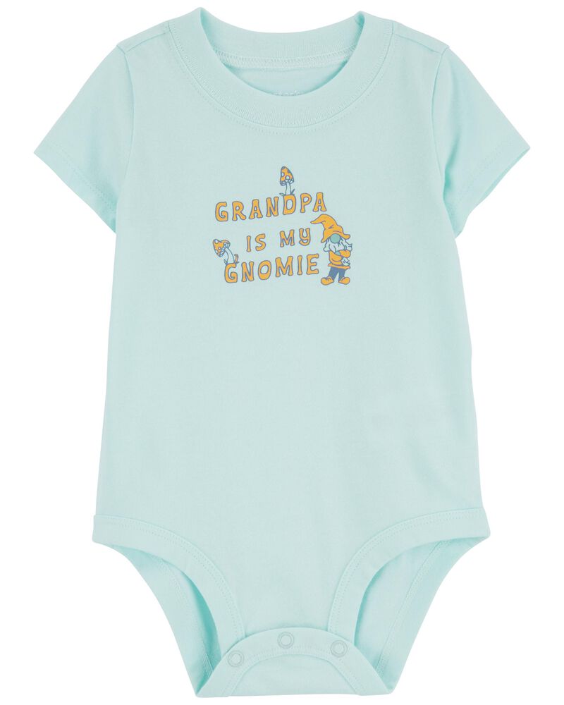 Baby Grandpa Gnome Cotton Bodysuit, image 1 of 4 slides