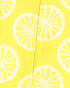 Baby 1-Piece Lemon 100% Snug Fit Cotton Footie Pajamas, image 2 of 5 slides