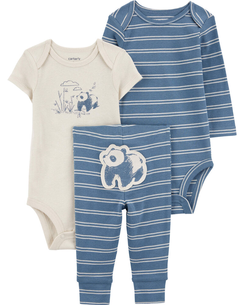 Baby 3-Piece Panda Little Outfit Set, image 1 of 4 slides