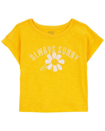 Toddler Always Sunny Flower Tee, 