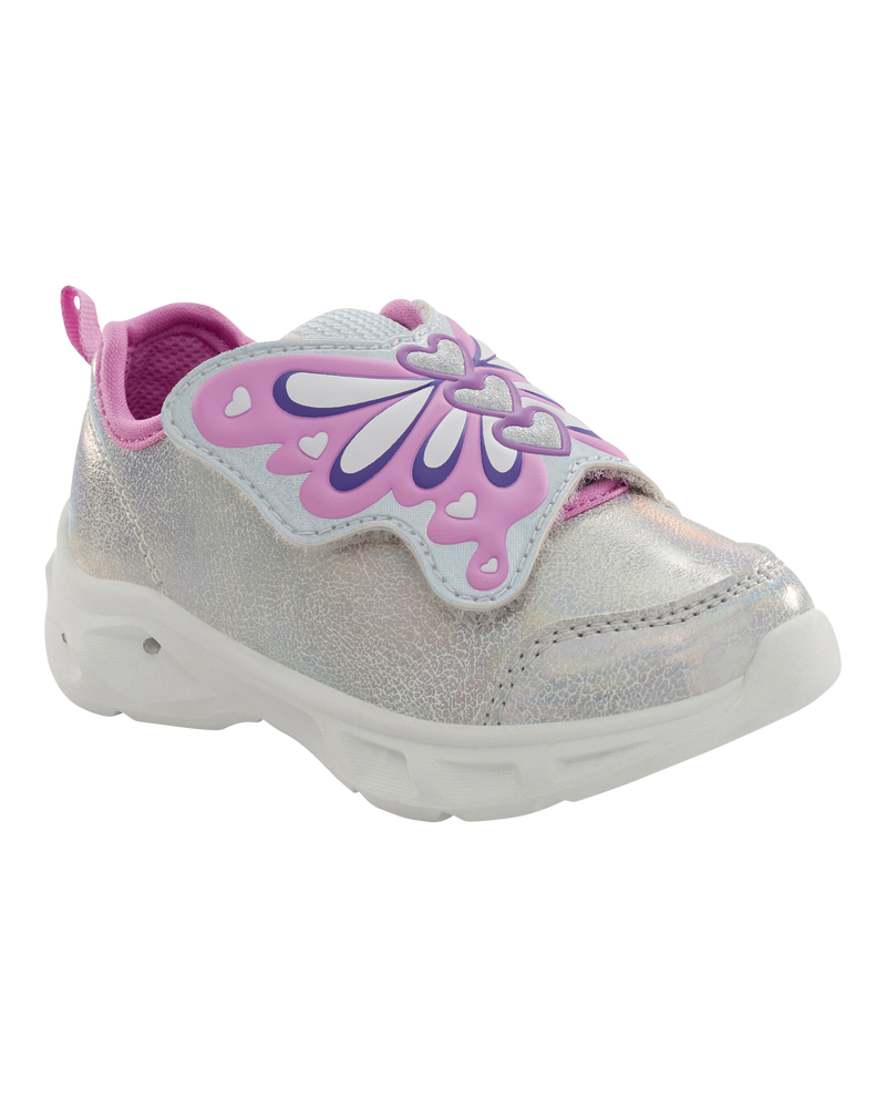 Toddler Butterfly Light-Up Sneakers, image 1 of 8 slides