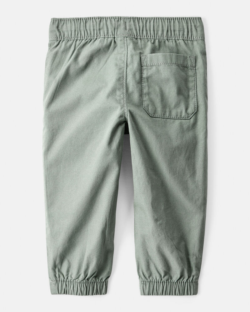 Baby Boy Cotton Pull-On Fashion Pants - Green, image 2 of 4 slides