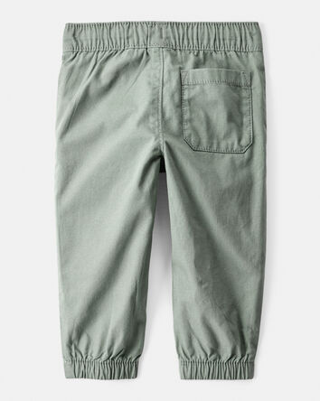 Baby Boy Cotton Pull-On Fashion Pants - Green, 