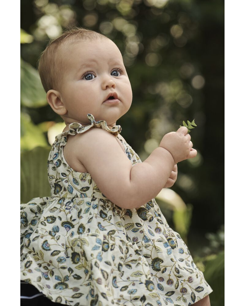Baby Tiered Sundress Made with LENZING™ ECOVERO™ and Linen
, image 2 of 7 slides