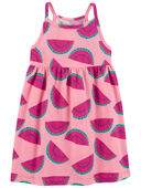 Pink - Toddler Watermelon Tank Dress