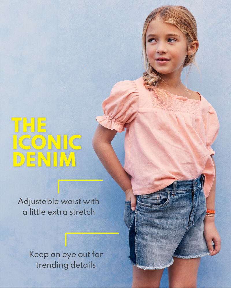 Kid Iconic Denim Shorts, image 2 of 5 slides