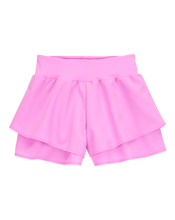 Kid Flowy Layered Flip Short - Pink, 