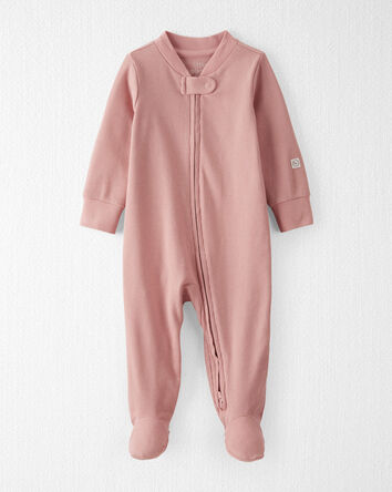 Baby  Organic Cotton Sleep & Play Pajamas in Pink, 