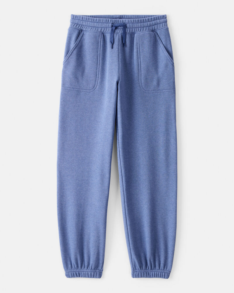 Girls Cotton Joggers - Blue, image 1 of 4 slides