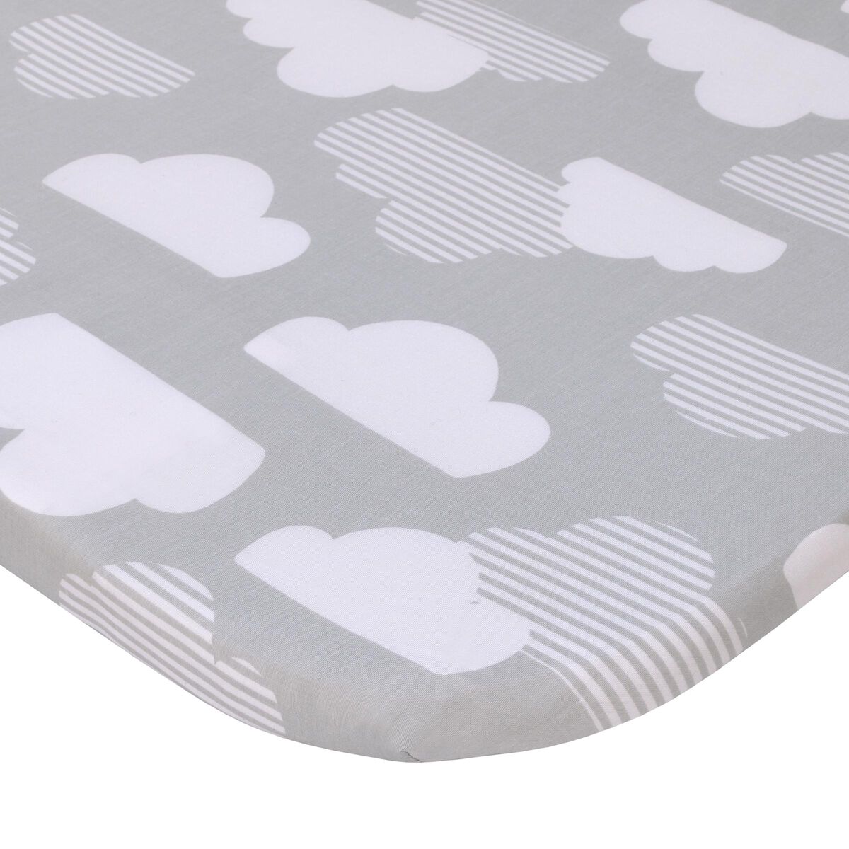 Grey & White Clouds Skip Hop CozyUp 2in1 Bedside Sleeper Grey