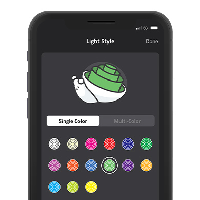 mobile app for the smart snail