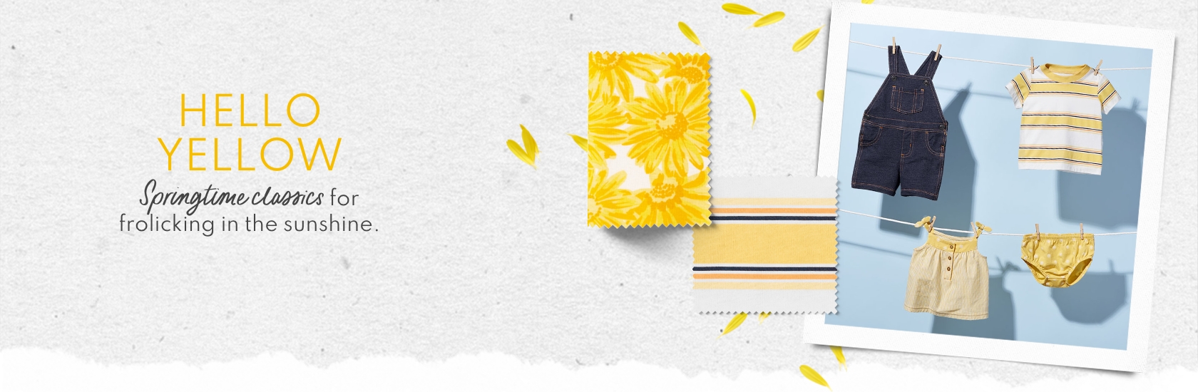 Hello Yellow | Spring time classics for frolicking in the sunshine.