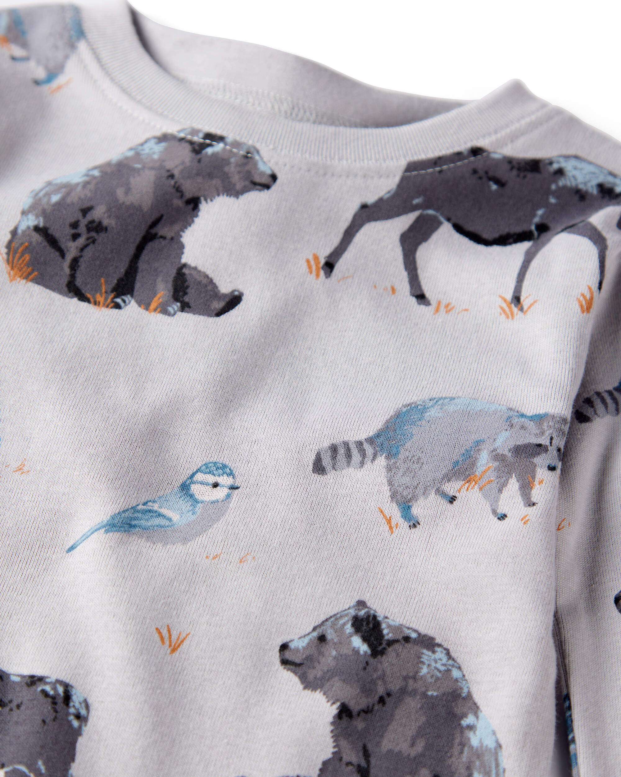 Baby Organic Cotton Pajamas in Midnight Forest Print, image 2 of 5 slides