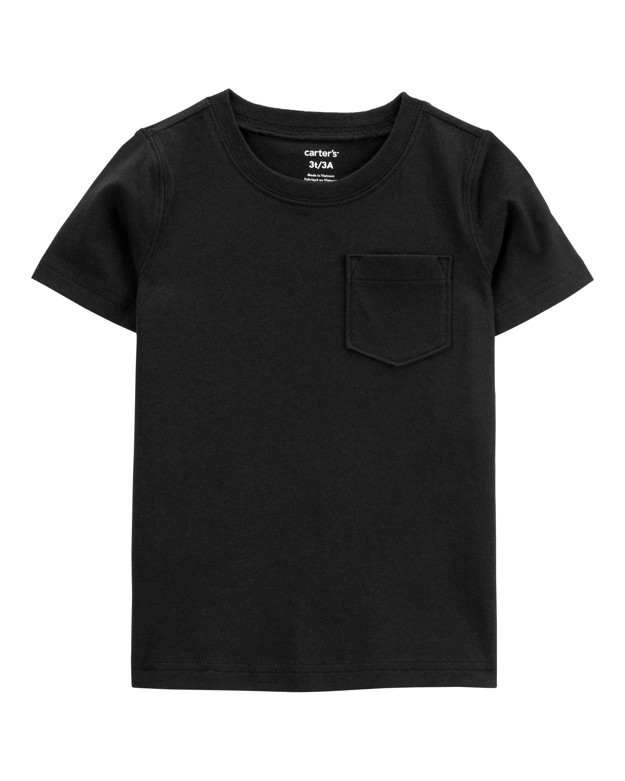 Baby Solid Short-Sleeve Tee - Black, image 1 of 4 slides