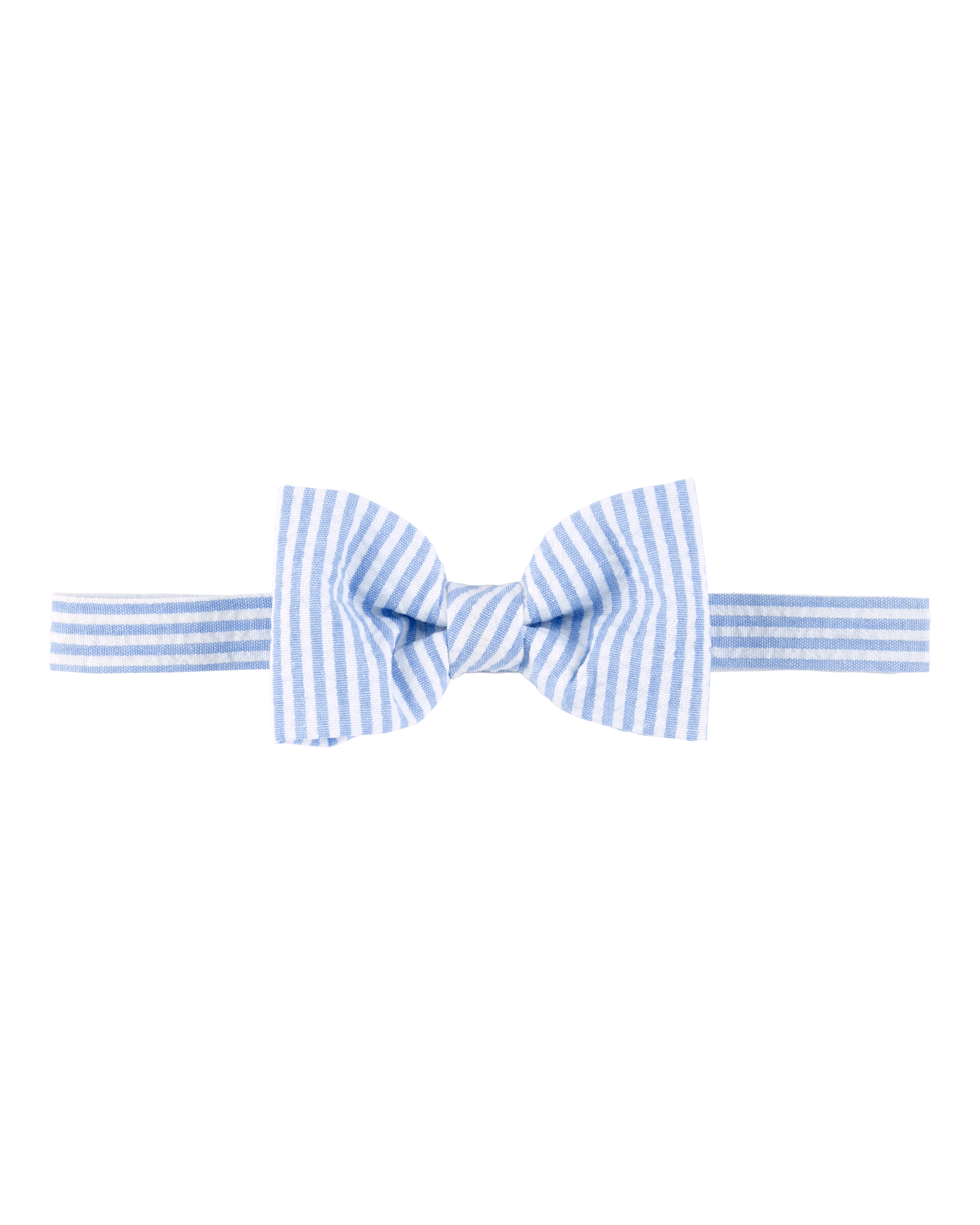 Seersucker Bow Tie - Blue, image 1 of 2 slides