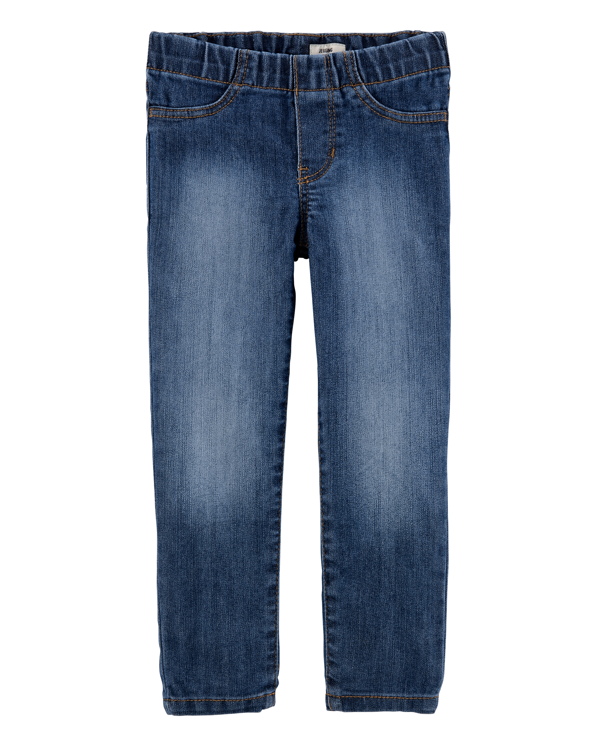 Kid Medium Wash Pull-On Skinny-Leg Jegging, image 1 of 5 slides