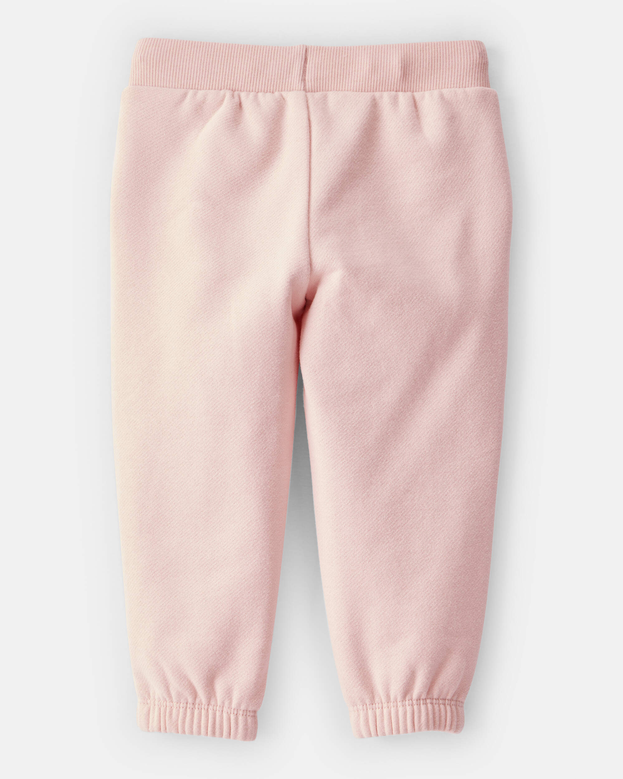 Baby Girl Cotton Joggers - Pink, image 2 of 4 slides