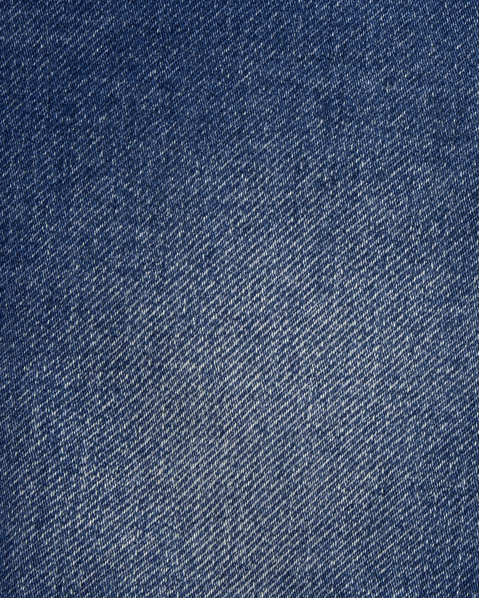 Baby Pull-On Denim Shorts - Navy, image 3 of 5 slides