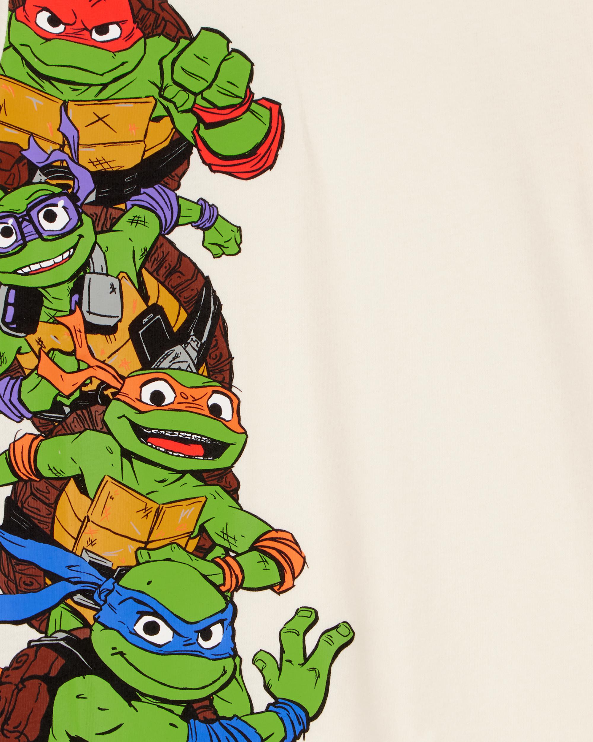 Toddler Teenage Mutant Ninja Turtles™ Short-Sleeve Graphic Tee - Cream, image 2 of 2 slides