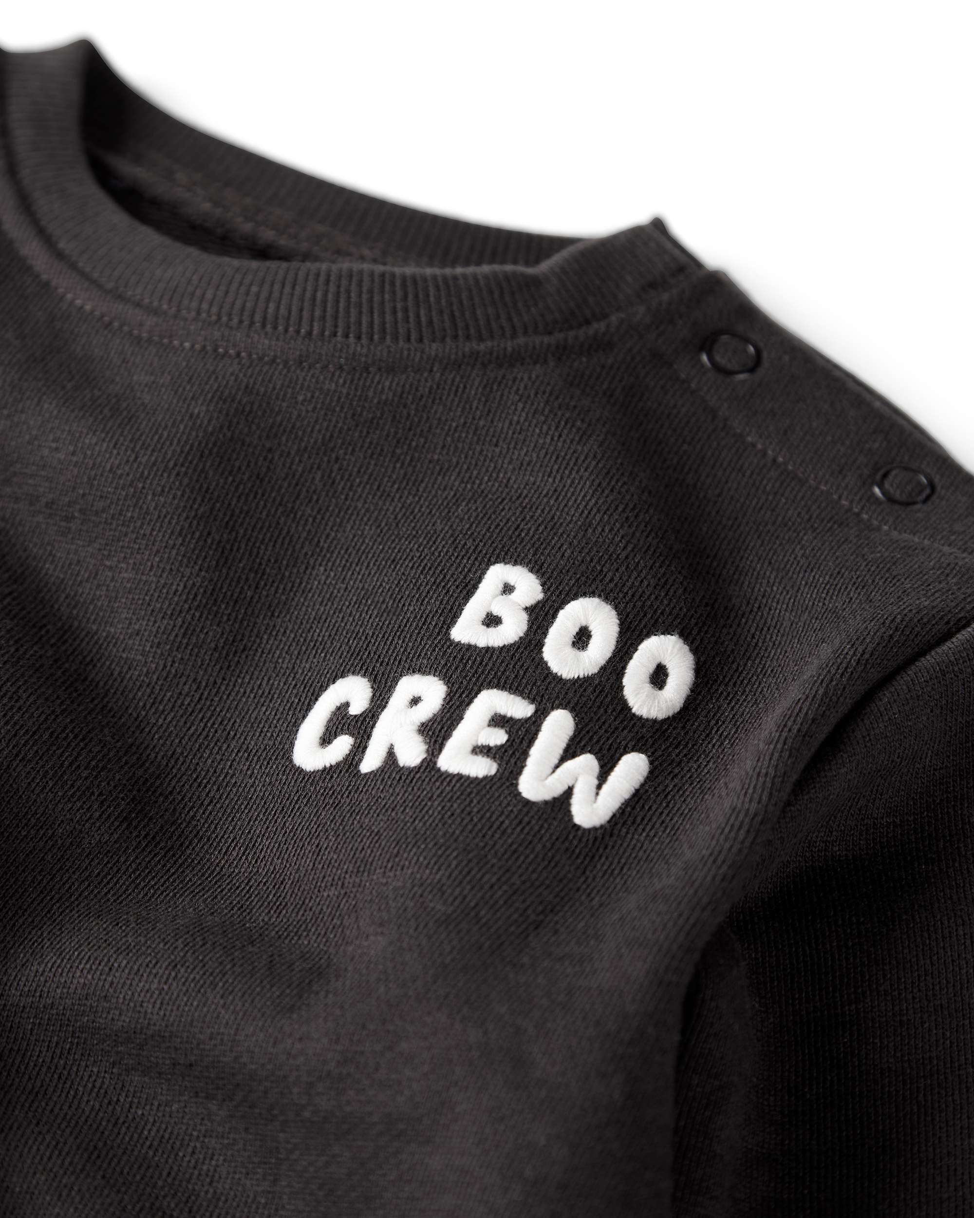 Baby Organic Cotton Boo Crew Bubble, image 2 of 5 slides