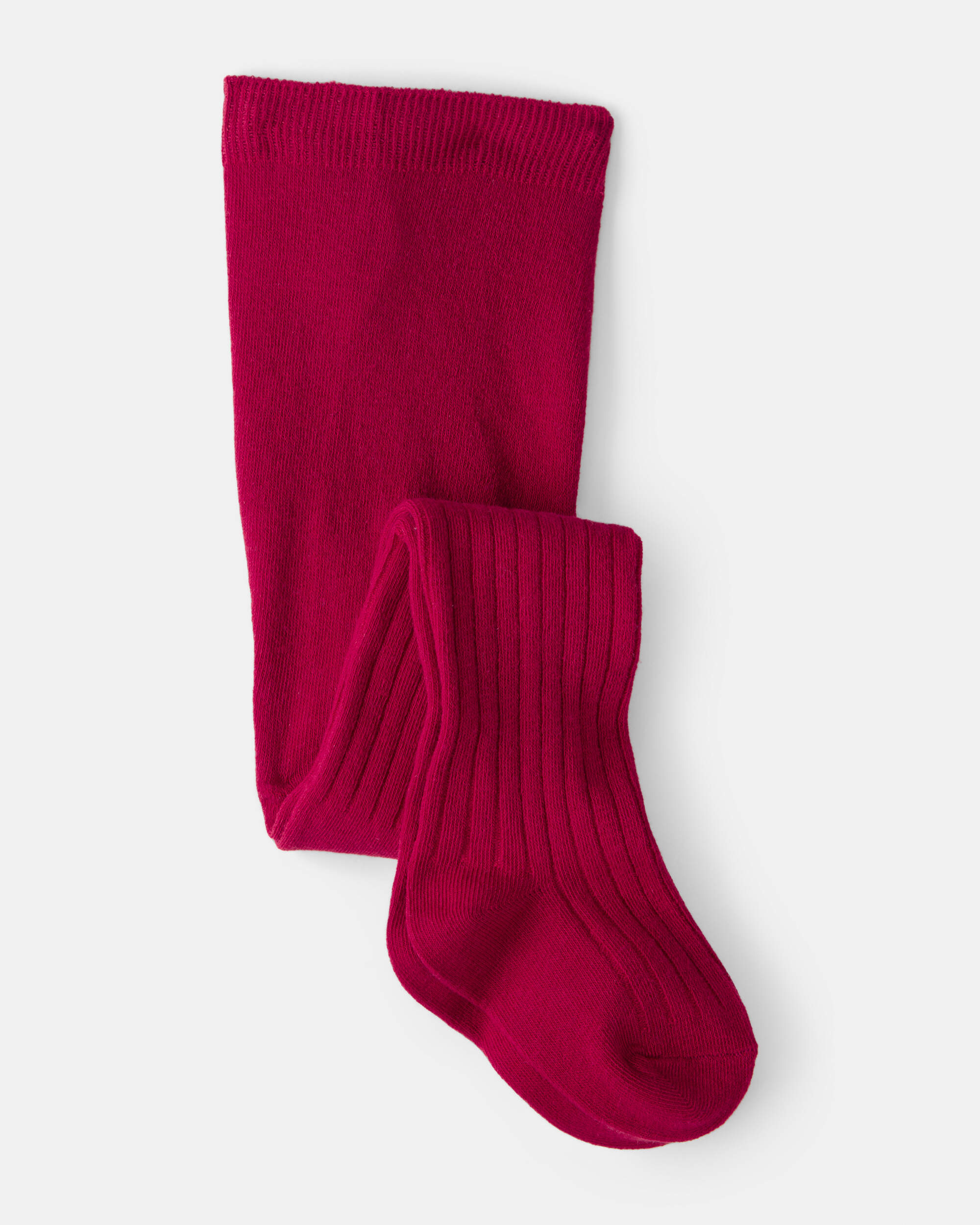 Toddler Girl Rib Tights - Red, image 1 of 2 slides