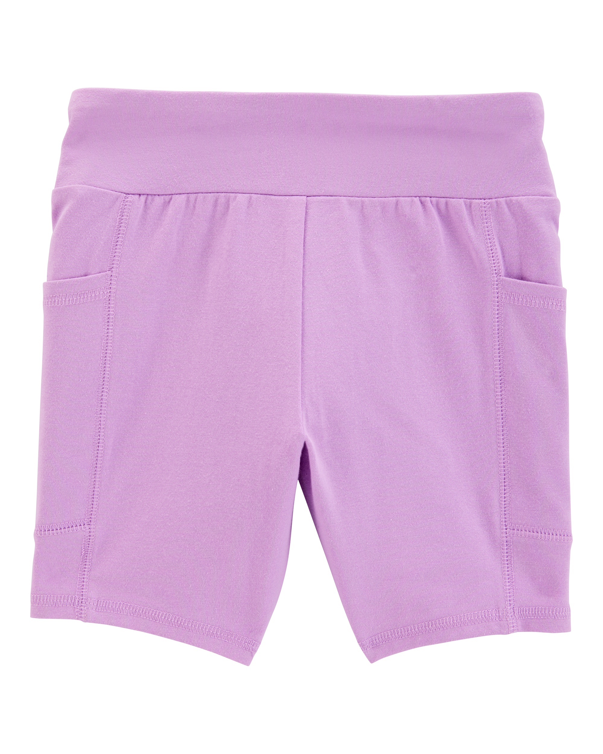 Kid High-Rise Bike Shorts - Purple, image 3 of 5 slides