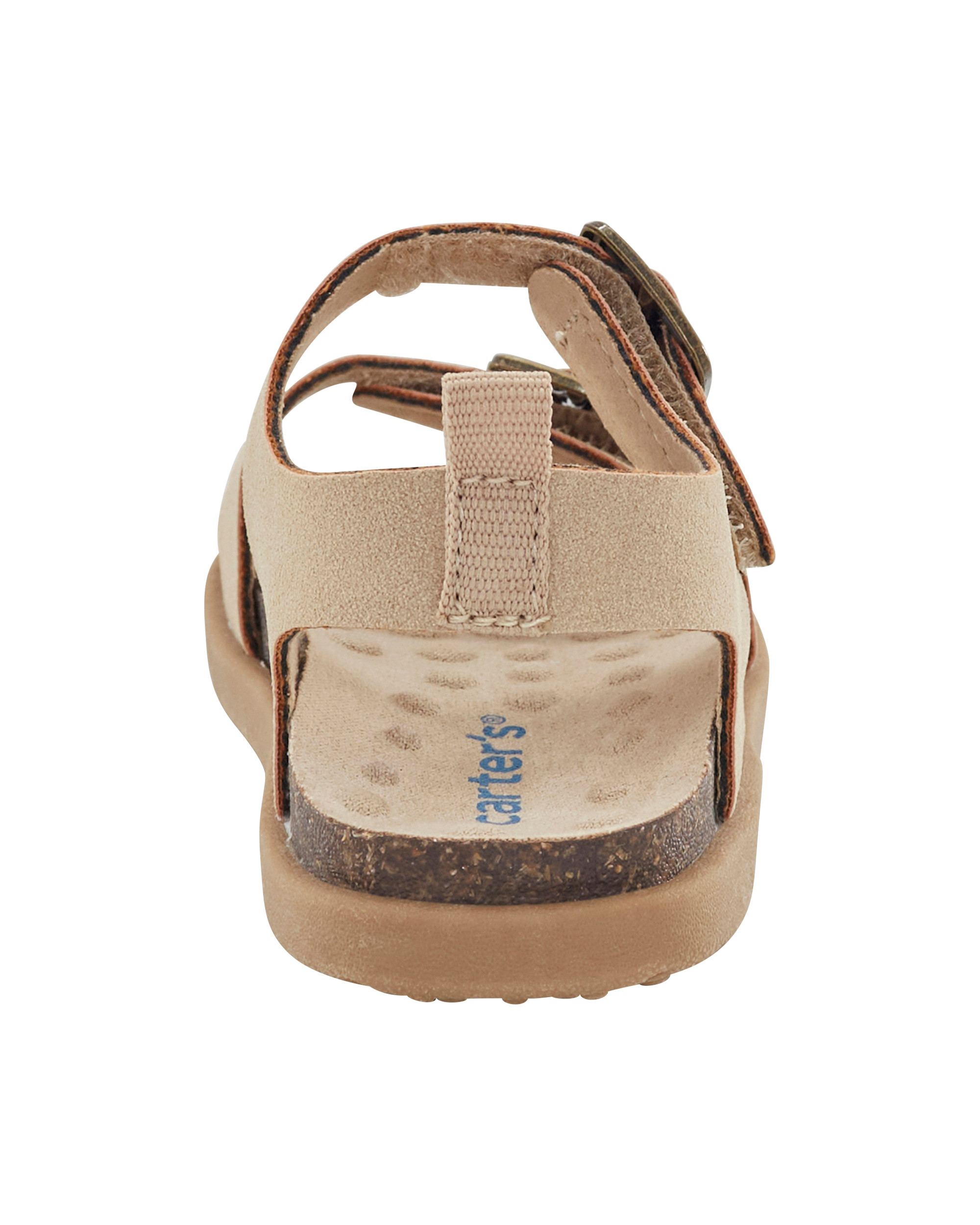 Baby Every Step® First Walker Faux Cork Sandals - Beige, image 3 of 7 slides