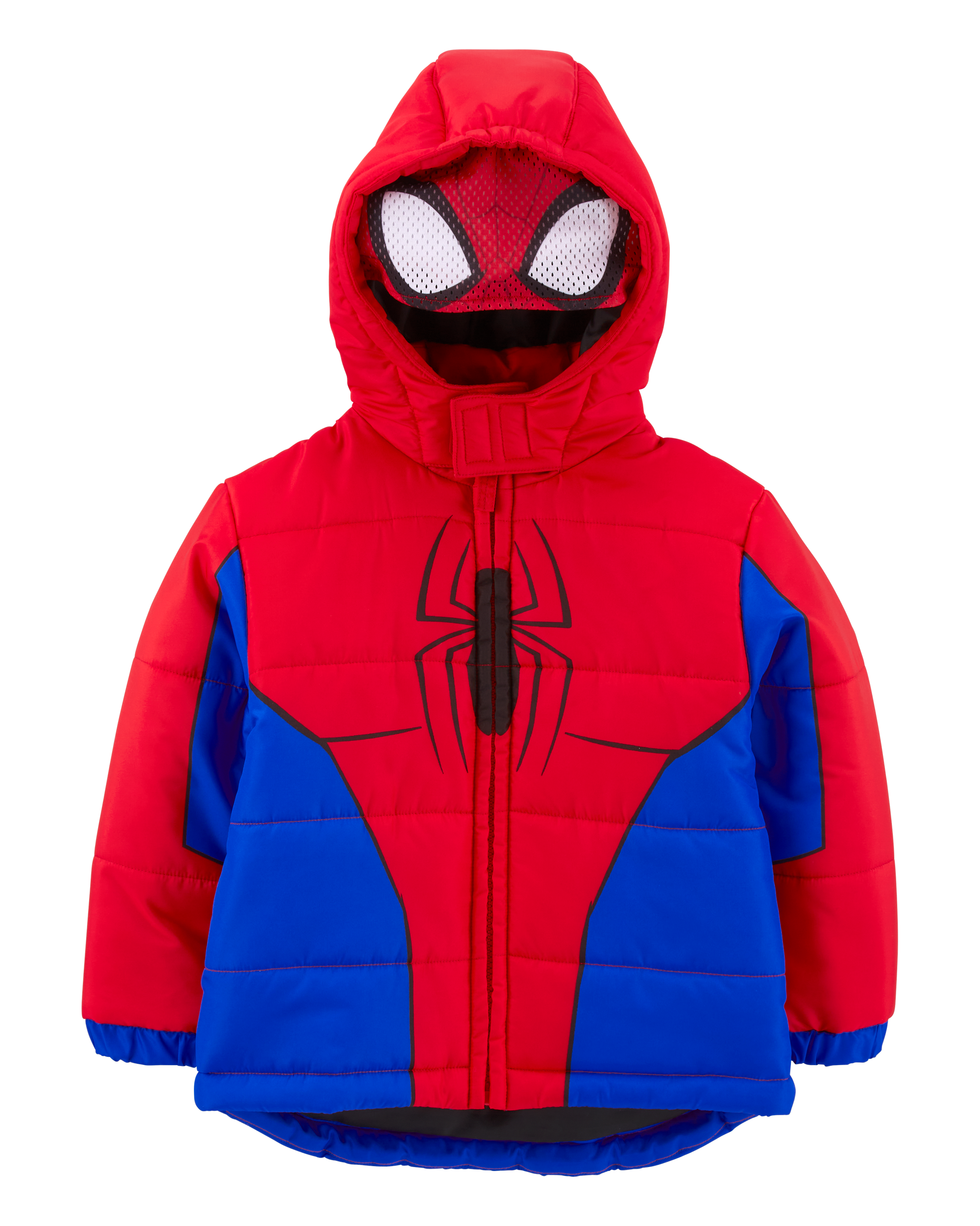 Red Blue Toddler Spider Man Puffer Jacket carters
