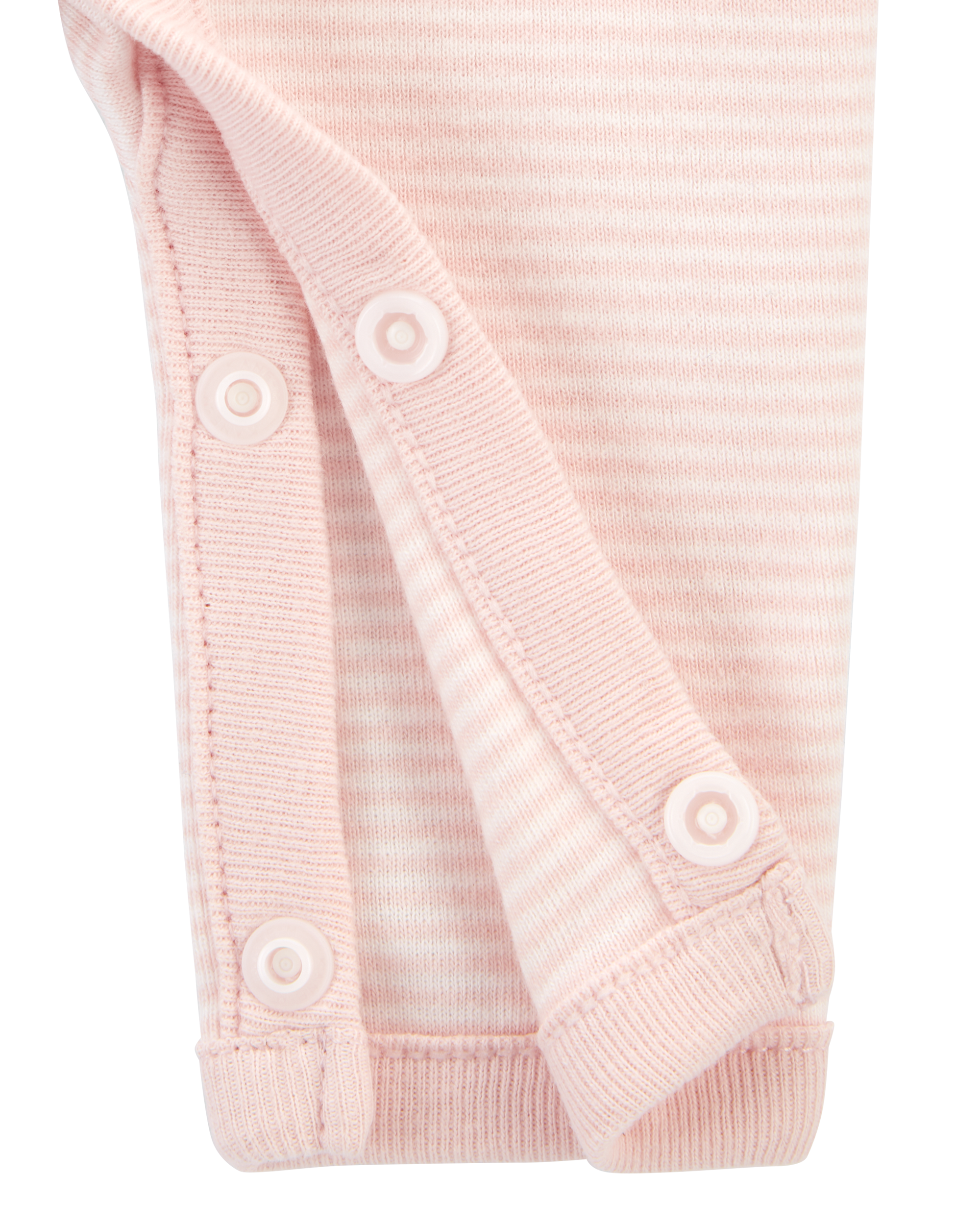 Baby Preemie Striped Cotton Sleep & Play Pajamas, image 4 of 7 slides