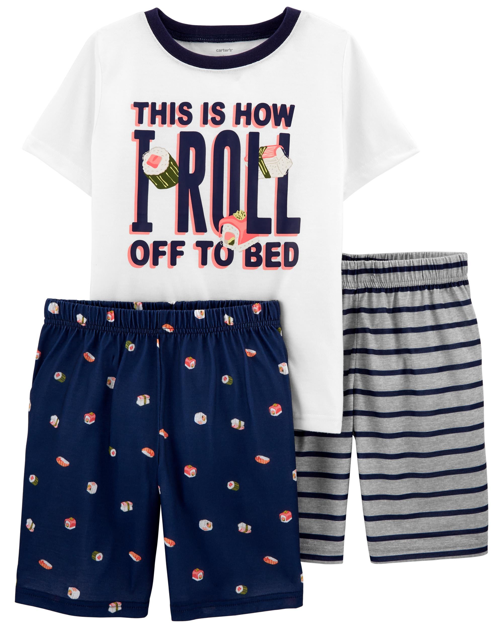 3 Piece Sushi Loose Fit Poly PJs