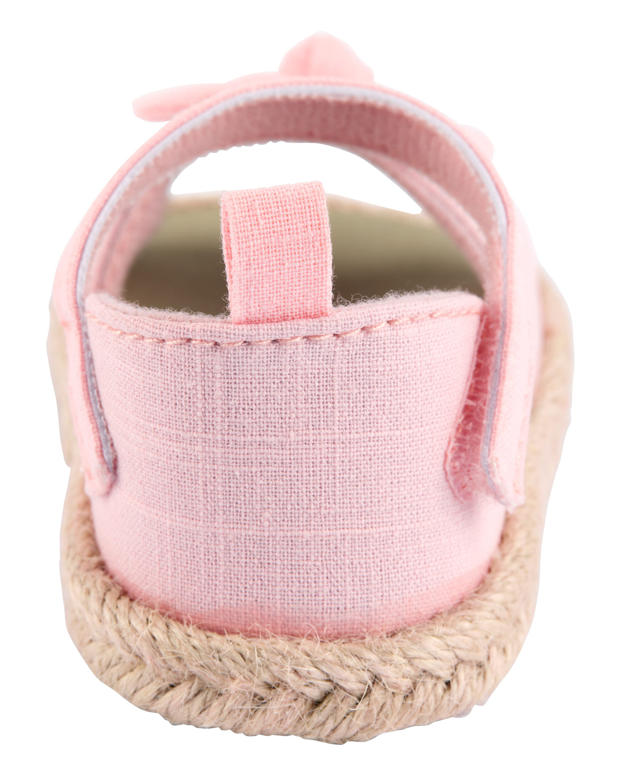 Baby Bow Espadrille Sandals - Pink, image 3 of 7 slides