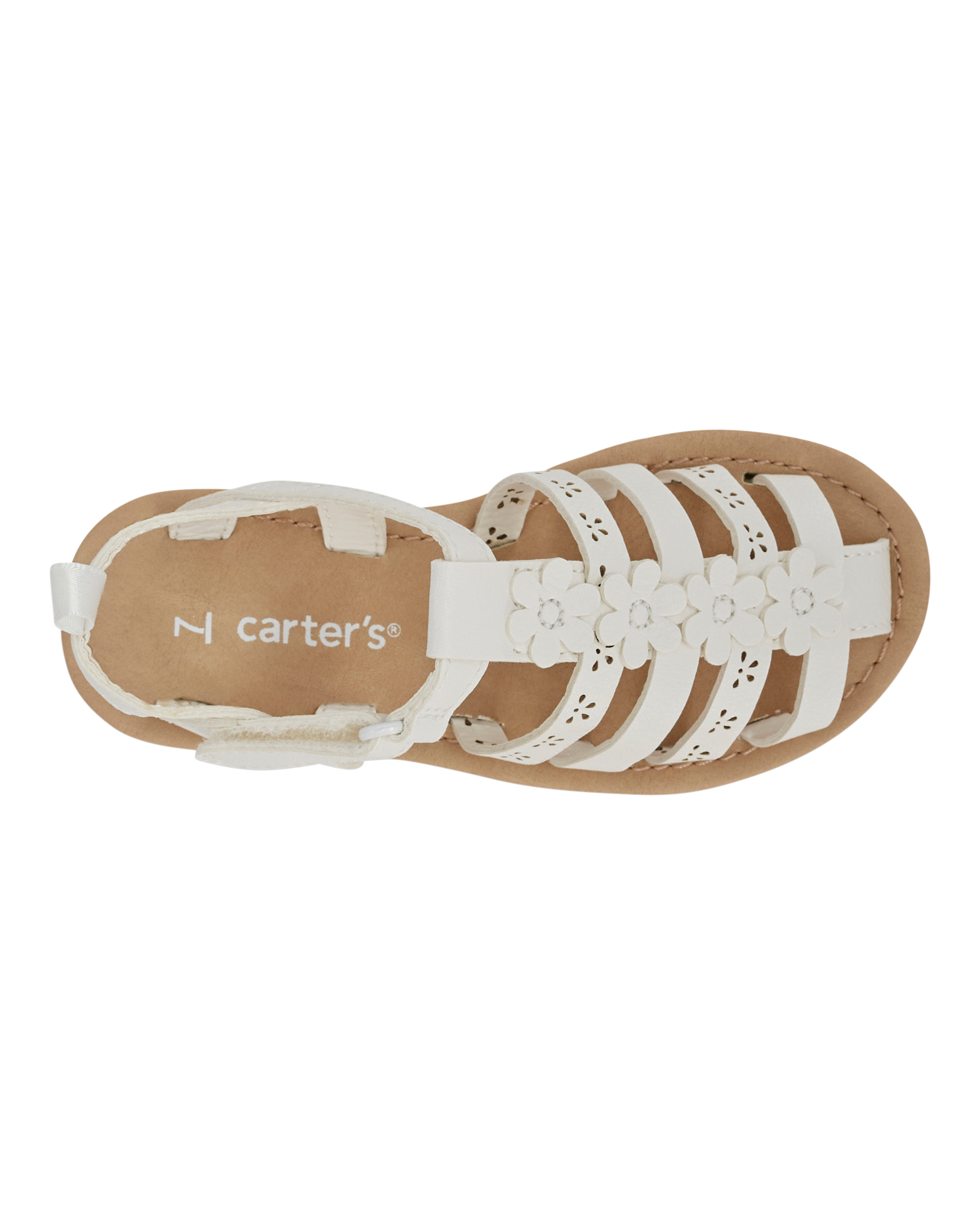 Toddler Casual Sandals - White, image 4 of 7 slides