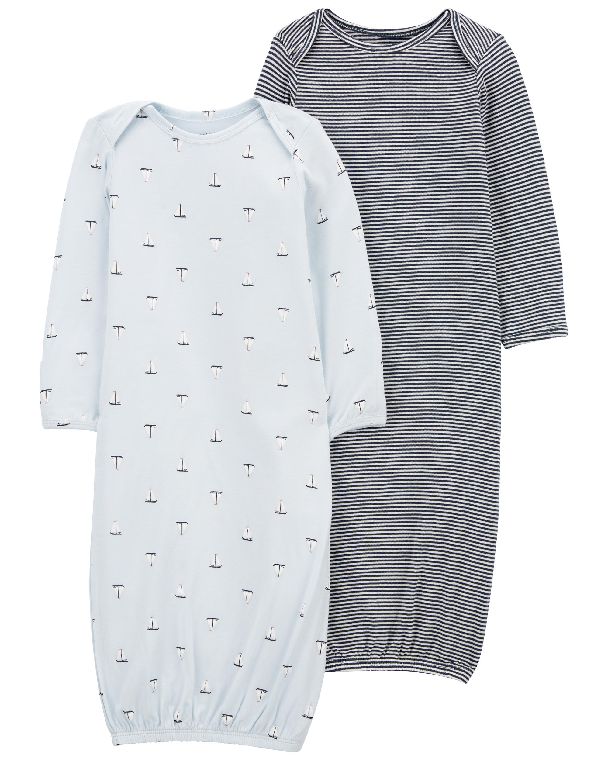 Carter's Baby 2-Pack Sleeper Gowns in Neutral