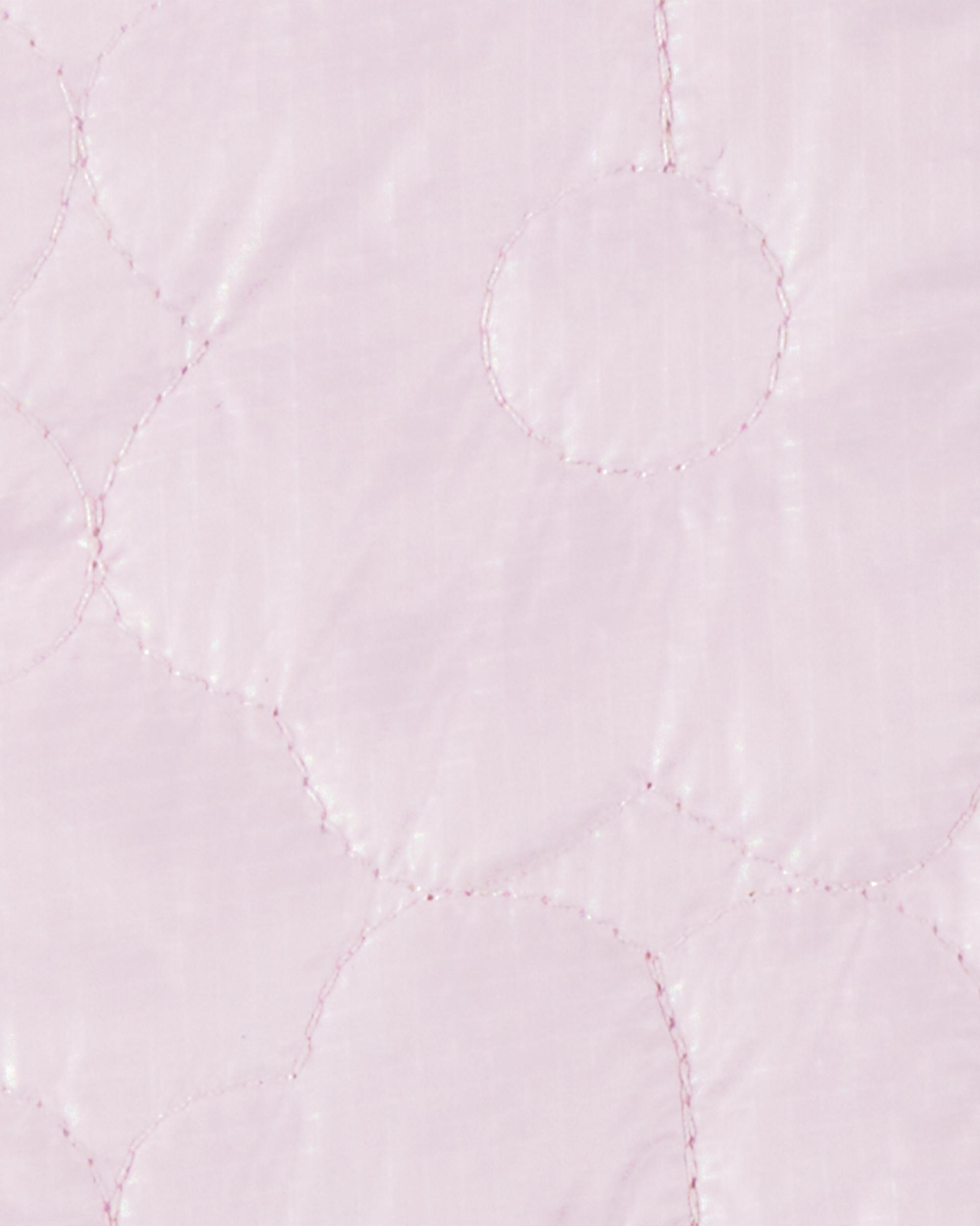 Baby Girl Floral Quilted Midweight Jacket - Pink, image 3 of 3 slides