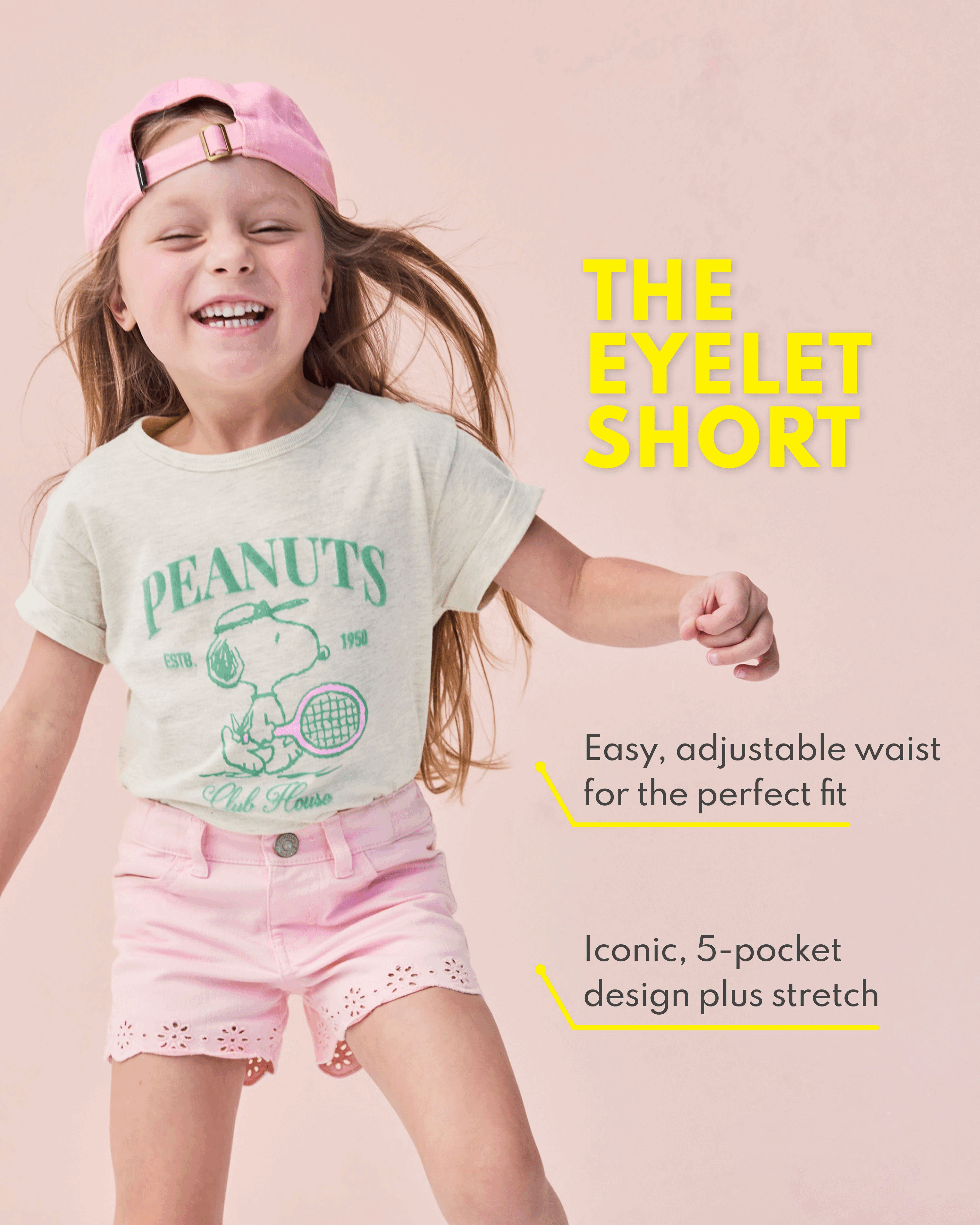 Toddler Iconic Eyelet Short - Green