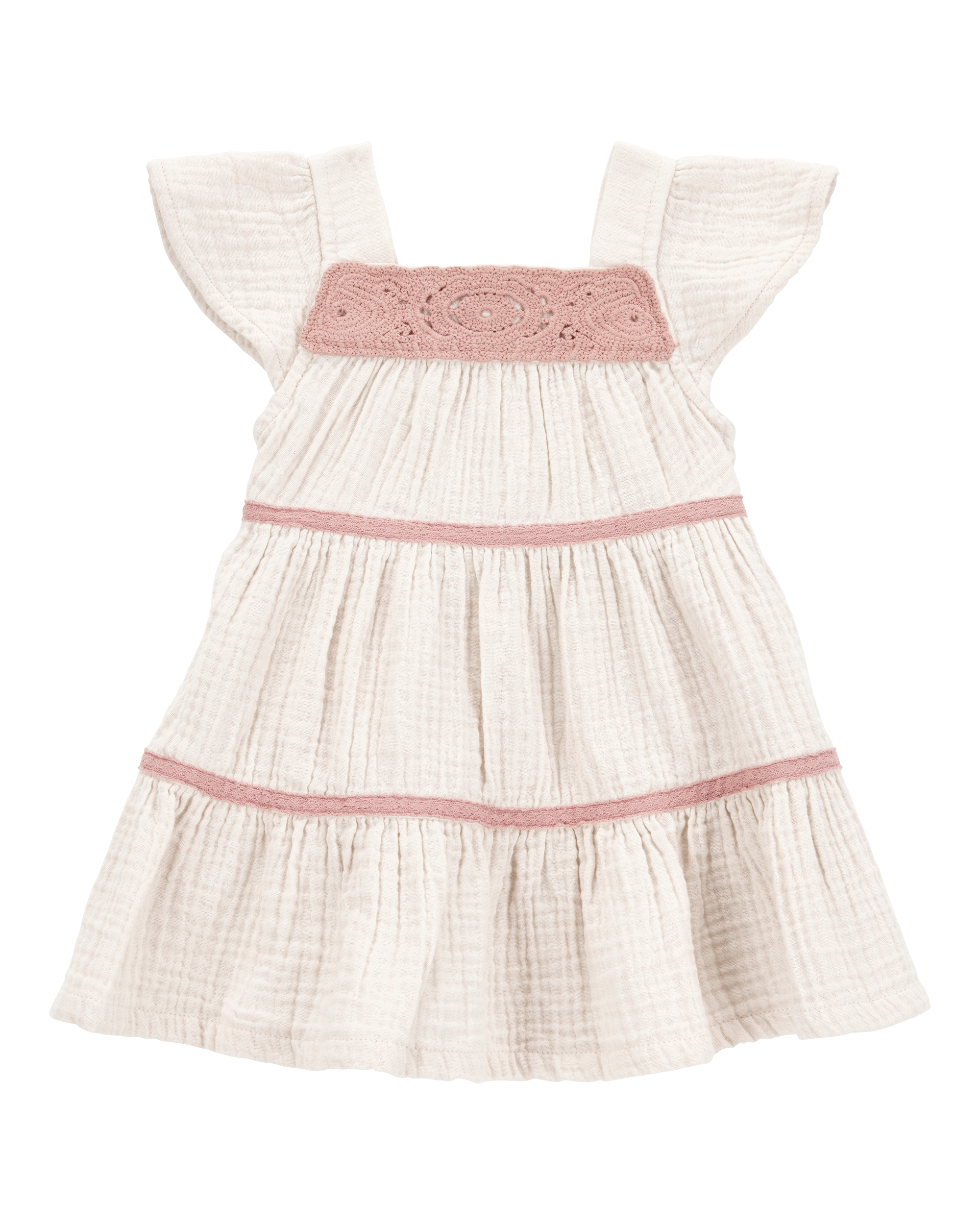 Baby Striped Tiered Dress, image 1 of 5 slides