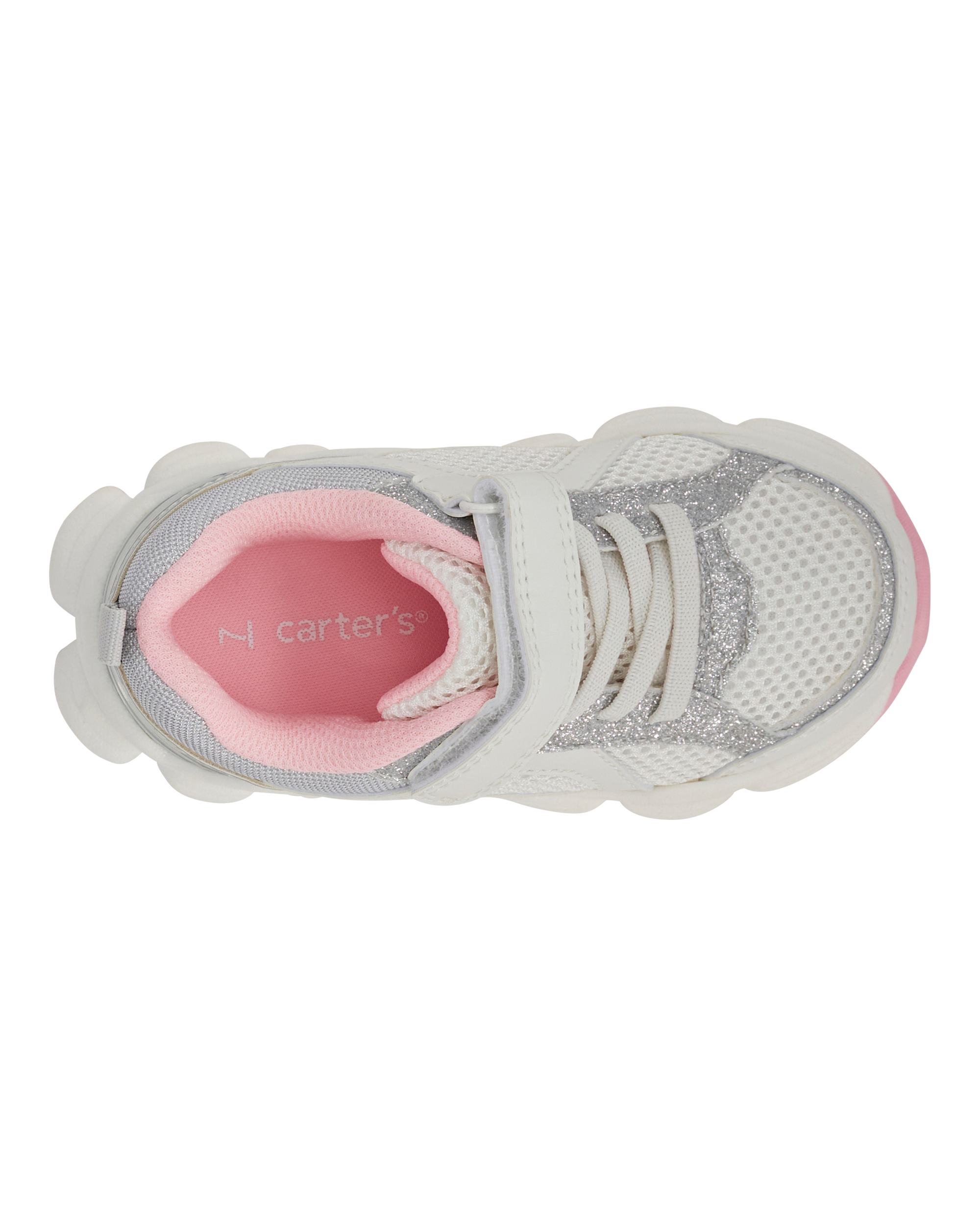 Toddler Athletic Sneakers - White, image 4 of 7 slides
