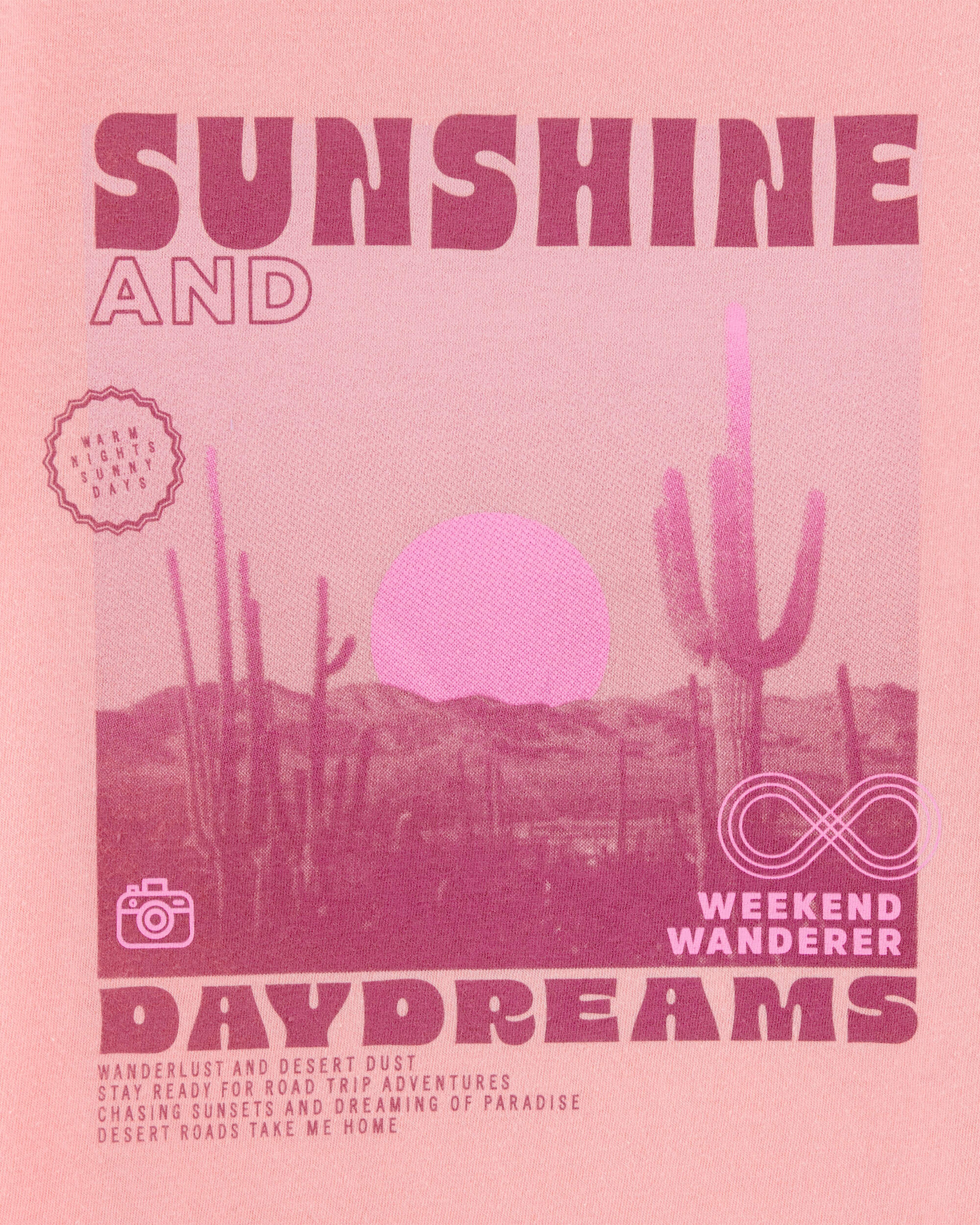 Kid Sunshine Graphic Short-Sleeve Tee - Orange, image 2 of 3 slides