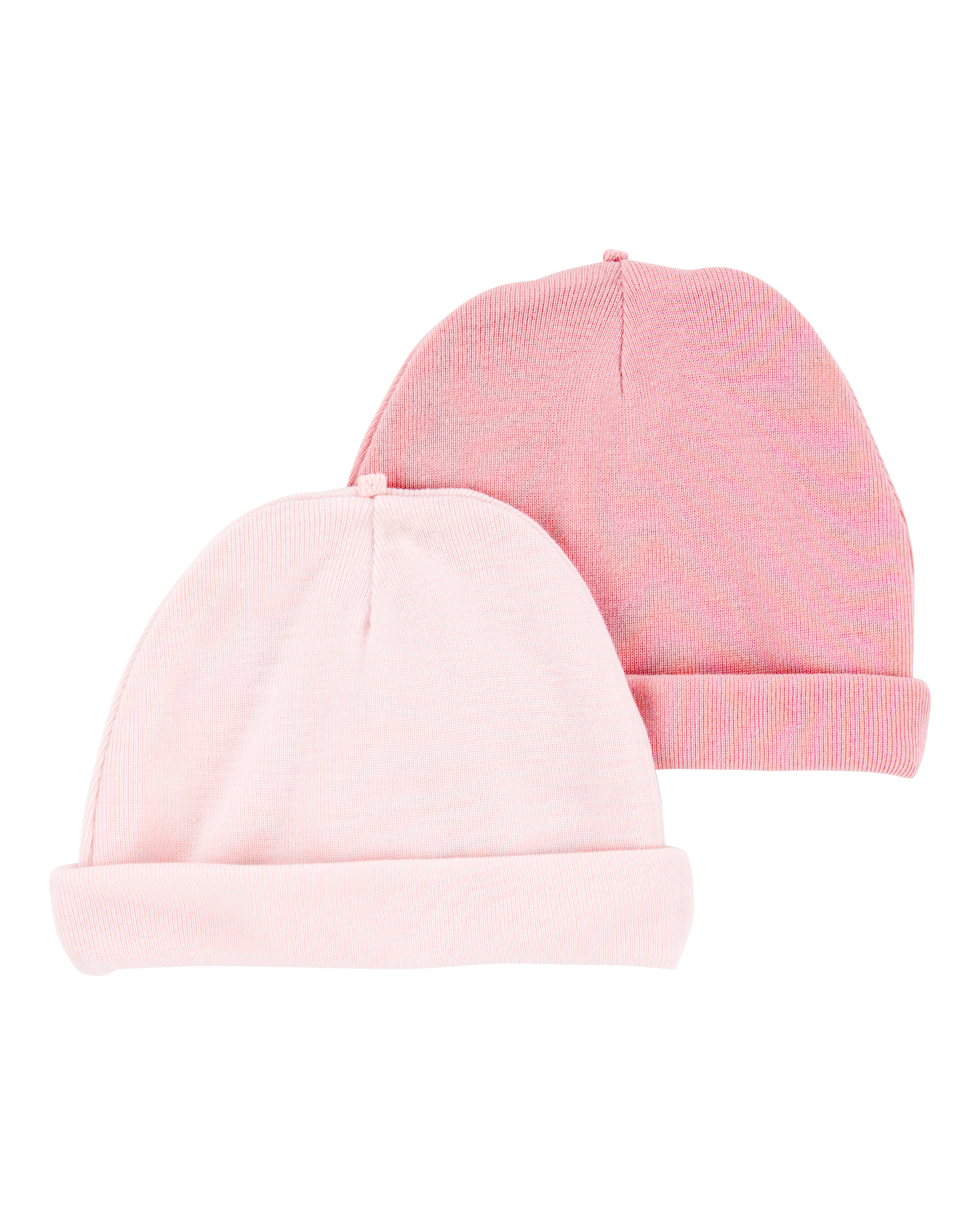 Baby 2-Pack Caps - Pink, image 1 of 2 slides
