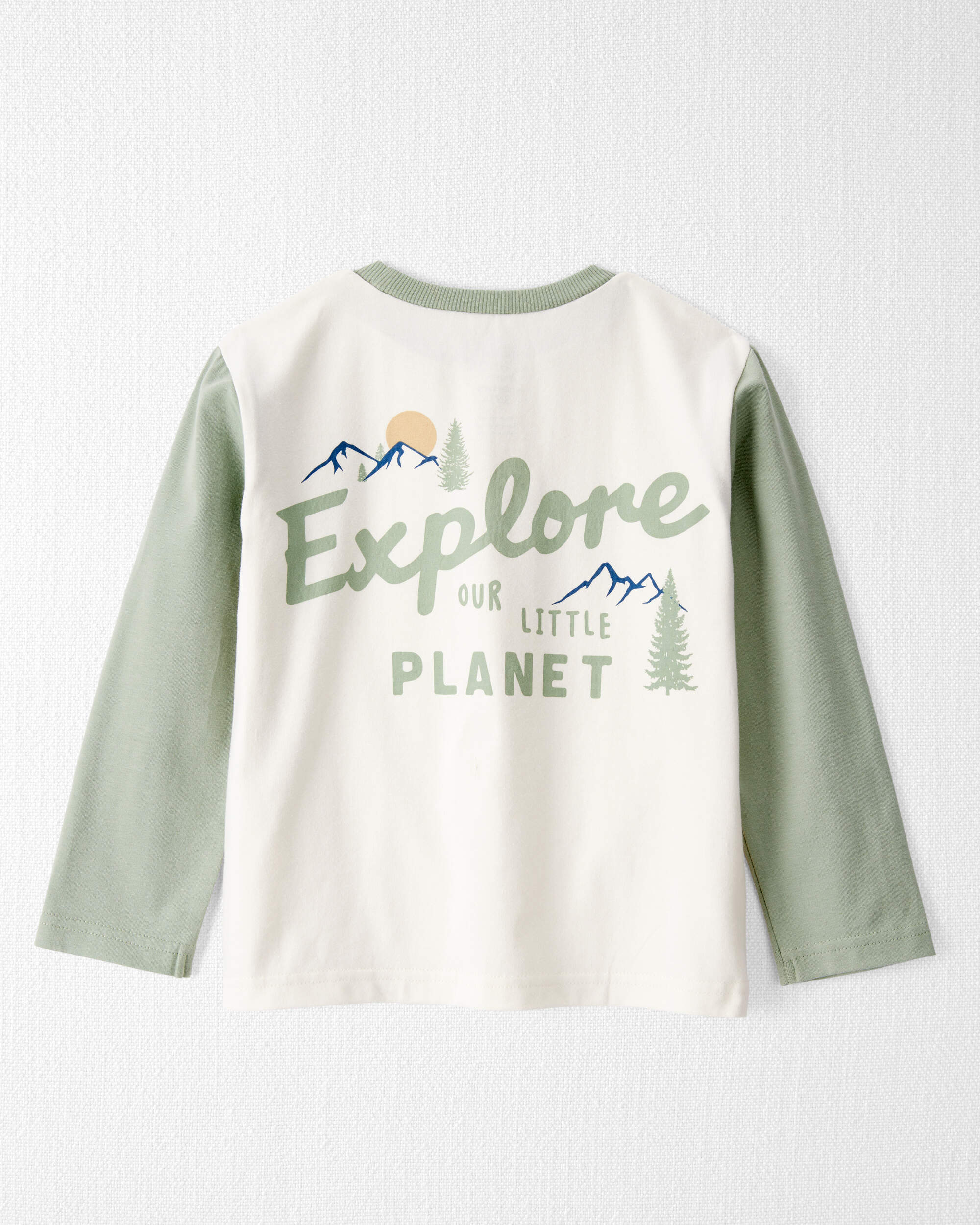 Toddler Organic Cotton Let's Explore Long-Sleeve Tee, image 2 of 7 slides