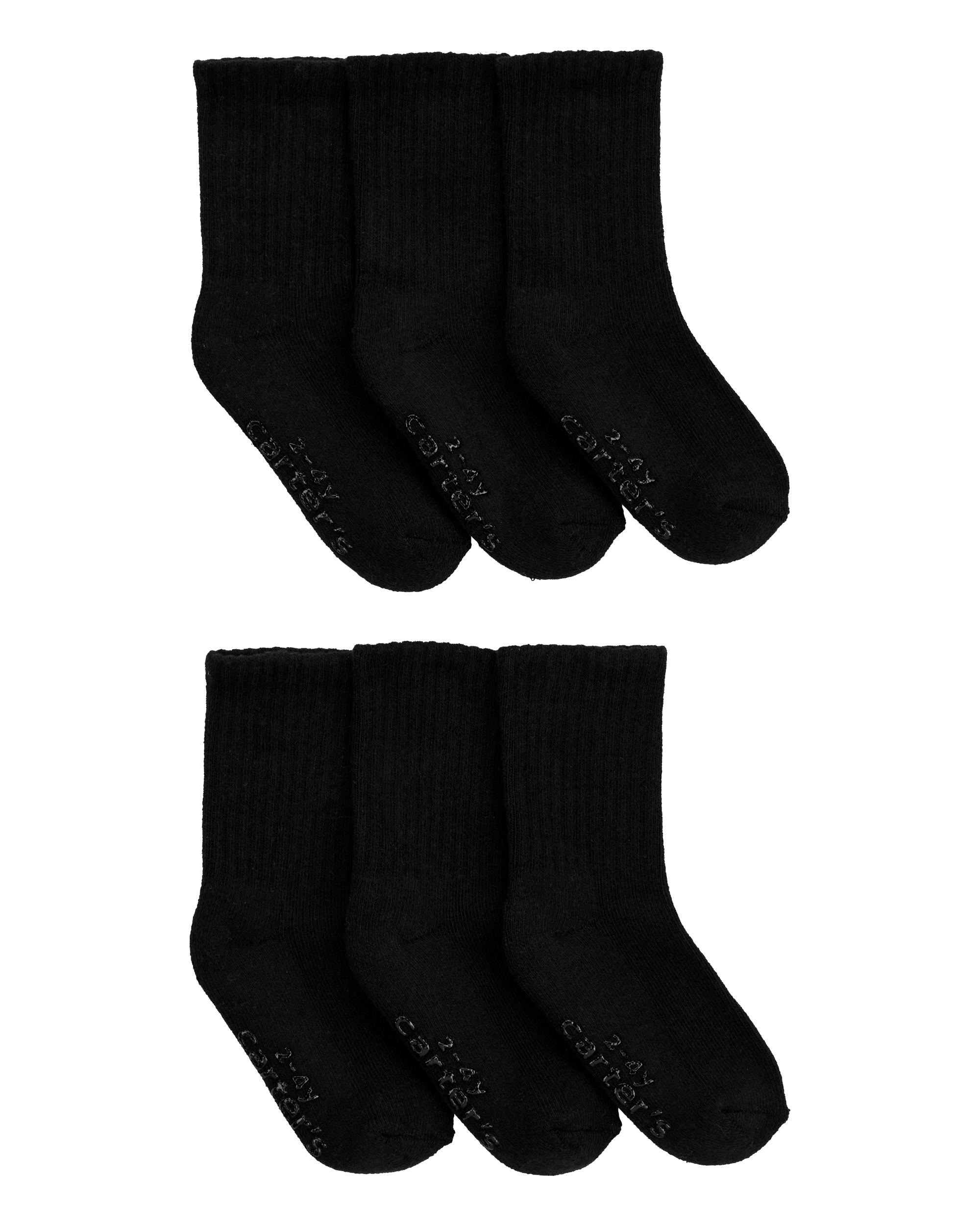Toddler 6-Pack Crew Socks, image 1 of 2 slides