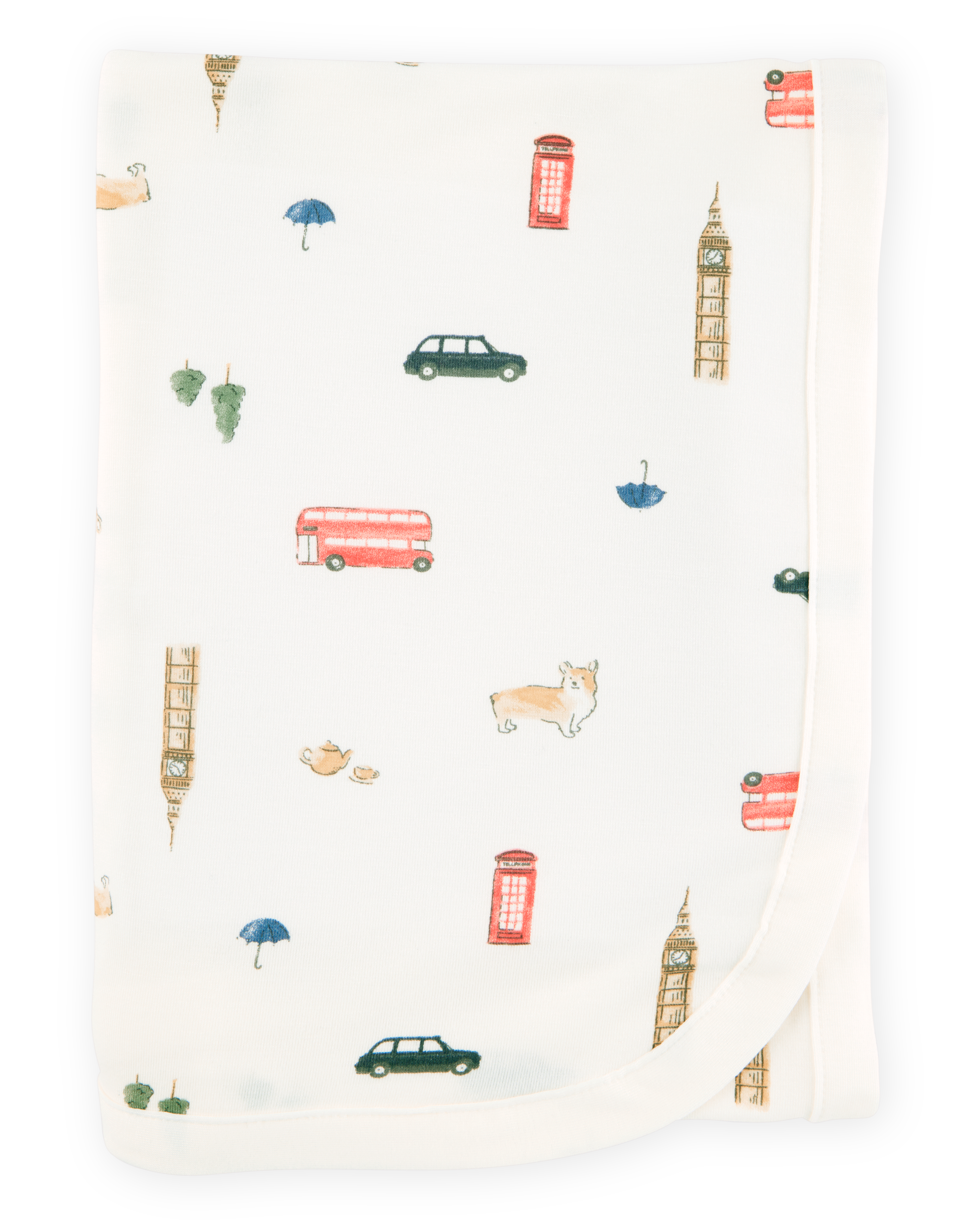 Baby Boy London Print PurelySoft Blanket, image 1 of 3 slides