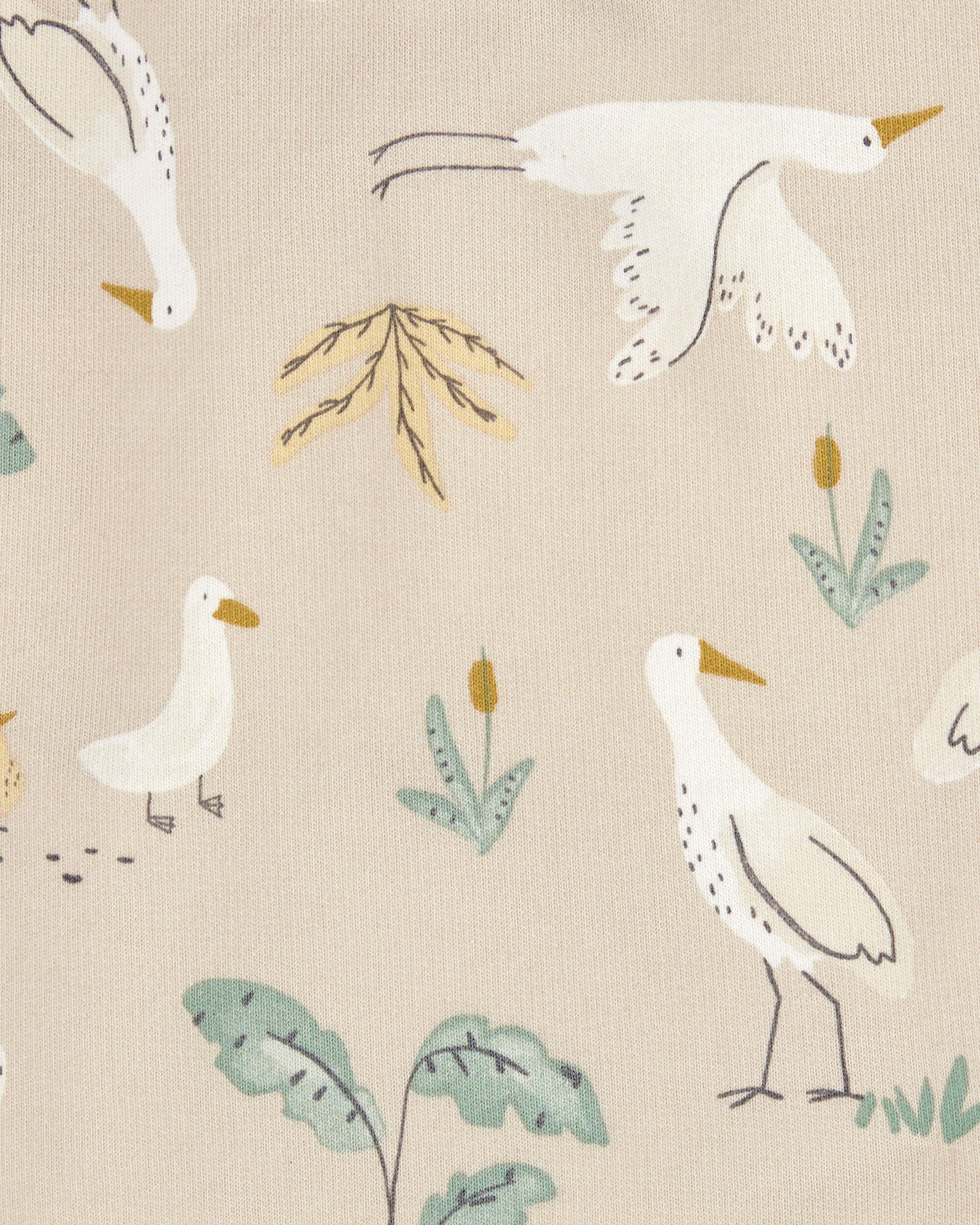 Baby 2-Piece Bird Print Long-Sleeve Tee & Overall Set, image 4 of 5 slides