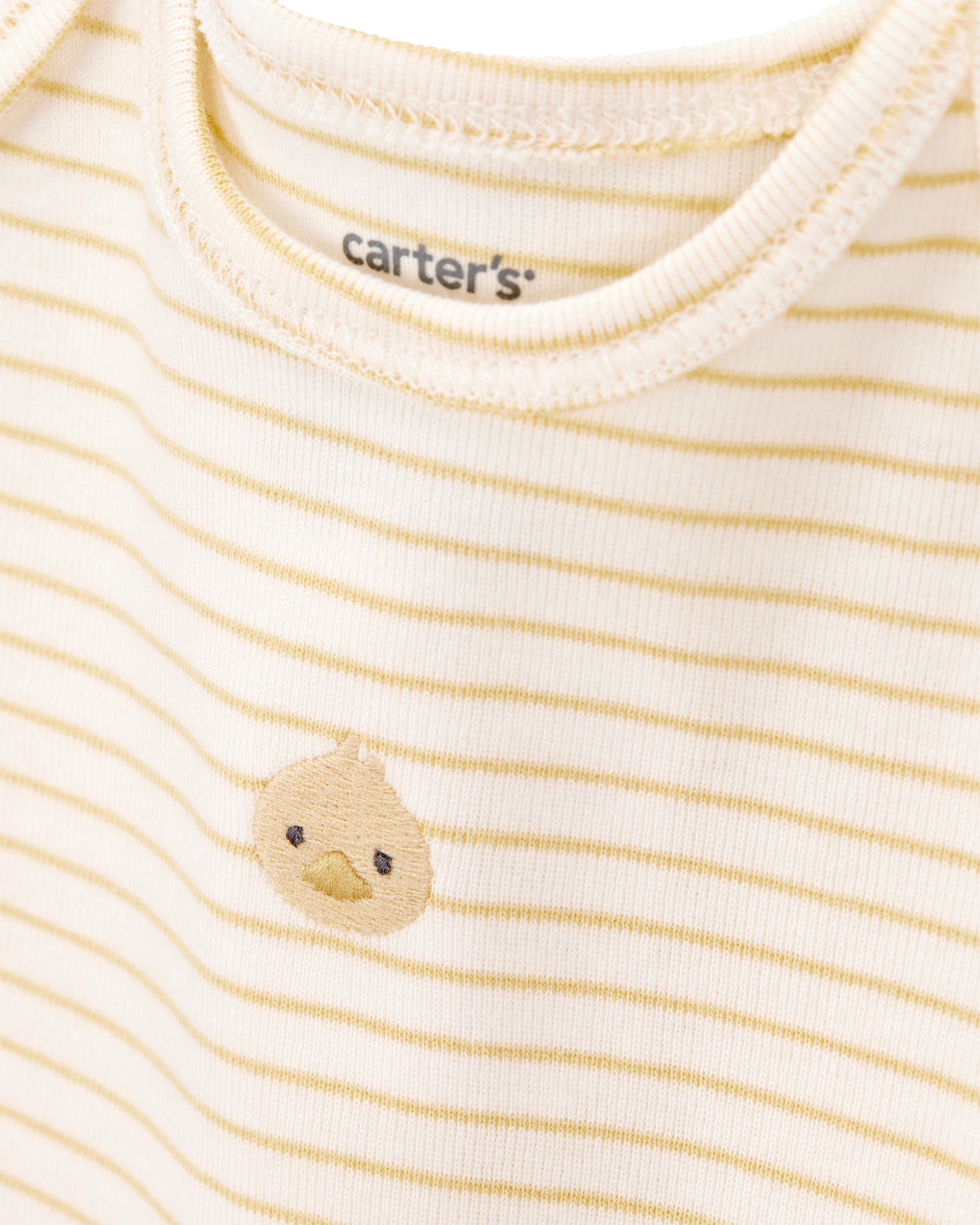 Baby 3-Piece Duck Little Cardigan Set - Ivory, image 2 of 6 slides