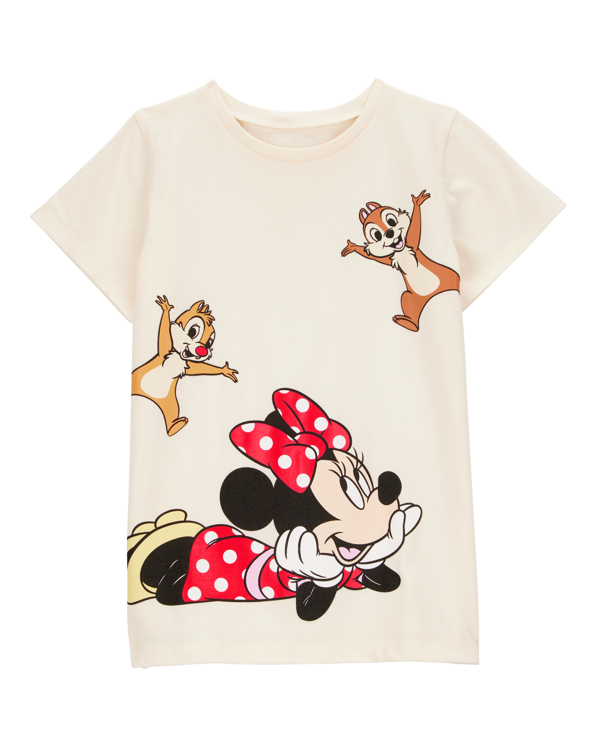 Kid Disney© Minnie Mouse Short-Sleeve Graphic Tee - Cream, image 1 of 2 slides