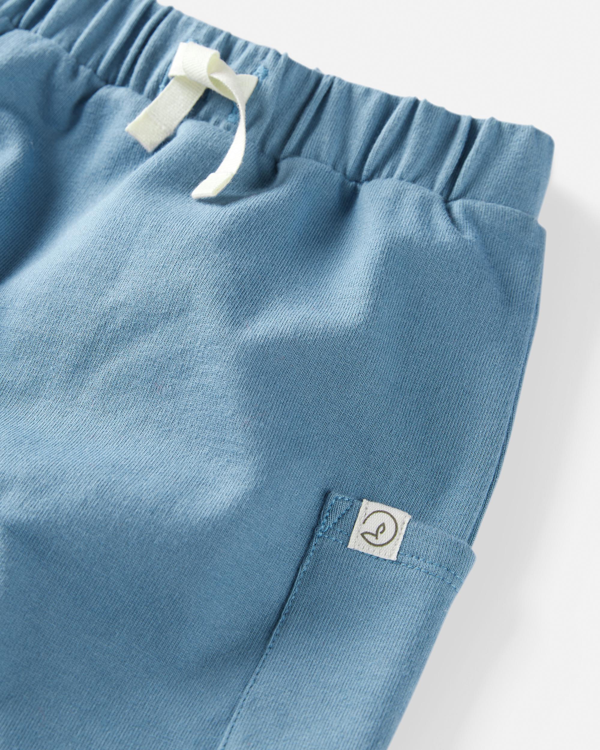 Baby 2-Pack Organic Cotton French Terry Joggers, image 2 of 5 slides