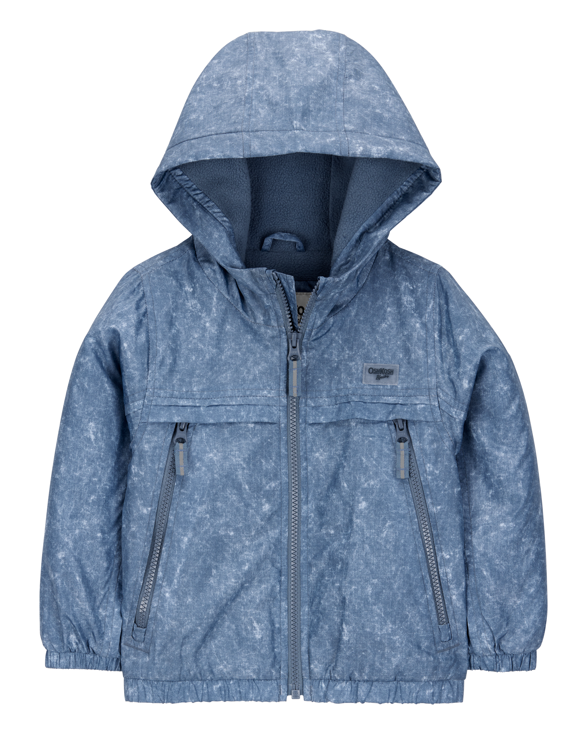 Toddler Boy Fleece-Lined Midweight Jacket - Blue, image 1 of 3 slides