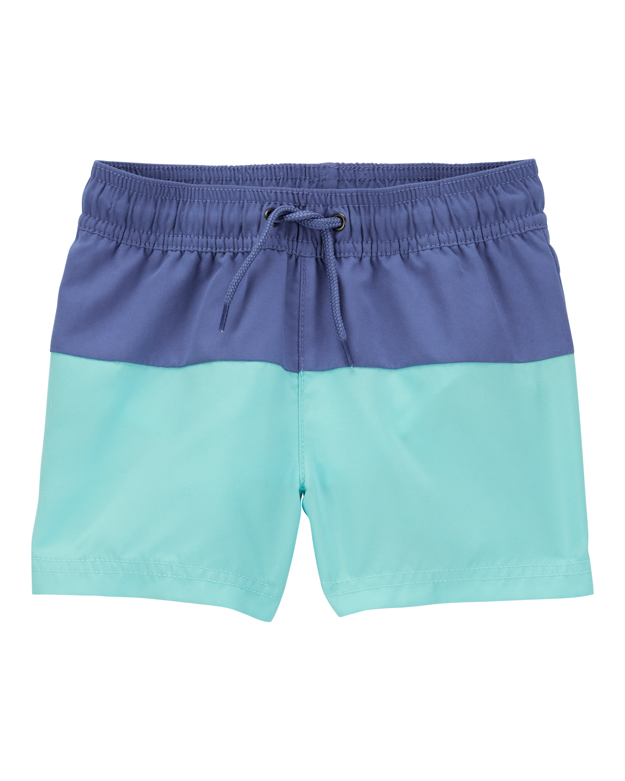 Toddler Boy Colorblock Swim Trunks - Green/Blue, image 1 of 4 slides
